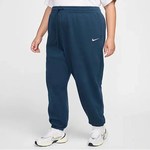 Nike women’s oversized high rise joggers elastic waist size XL Dark turquoise - Picture 1 of 11